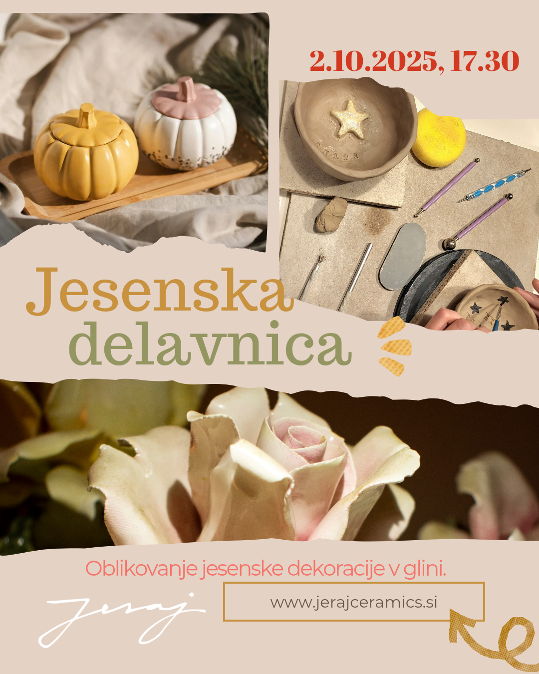 Tematska delavnica - Izdelava jesenske dekoracije, 2.10. 17.30-19.30