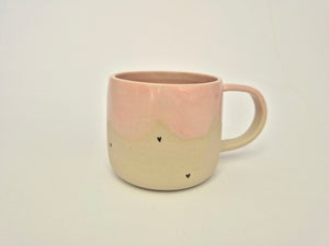 Skodelica L - Sweet pink s srčki
