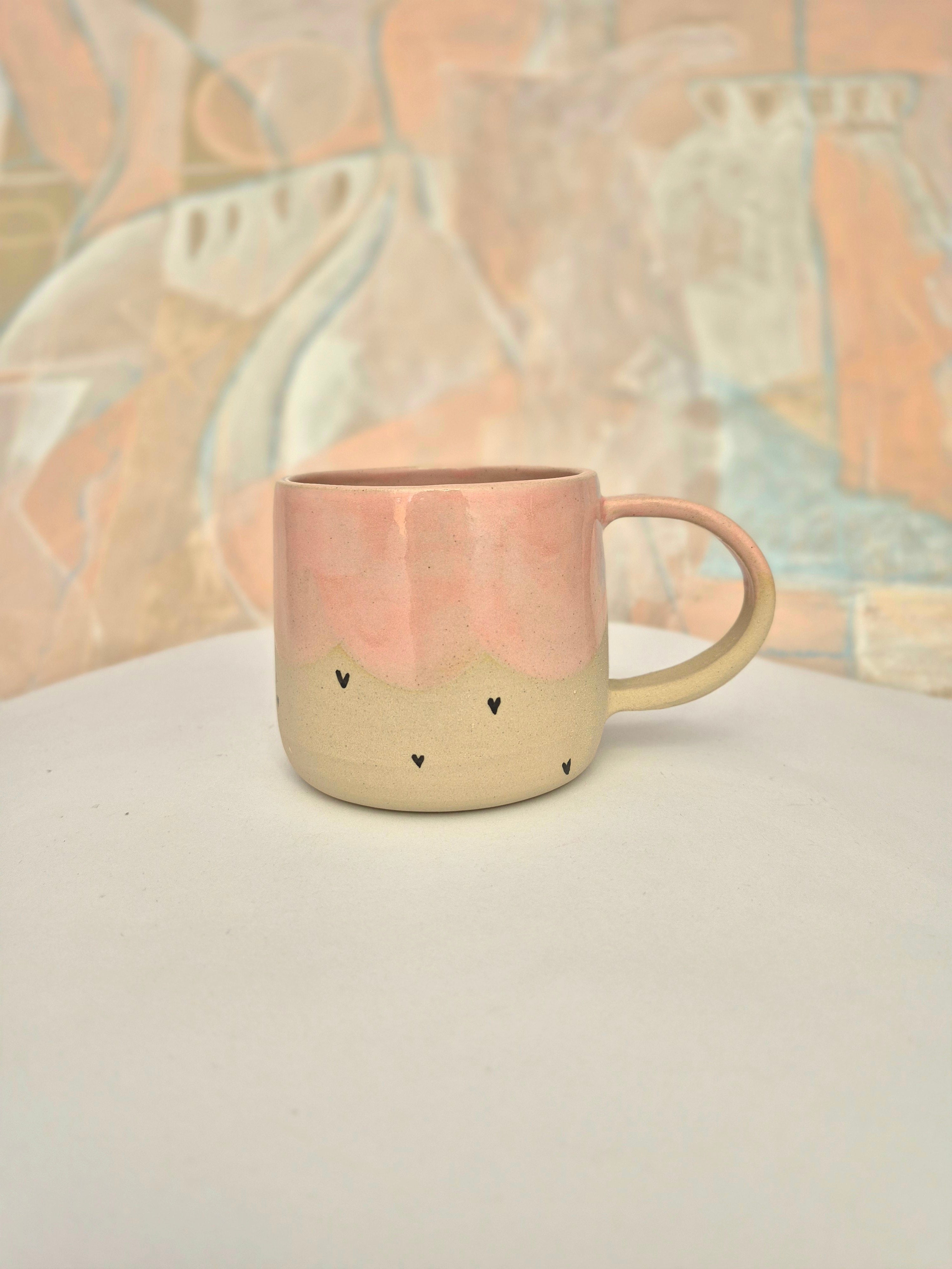 Skodelica L+ - Sweet pink s srčki