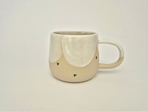 Skodelica L+ - White hearts