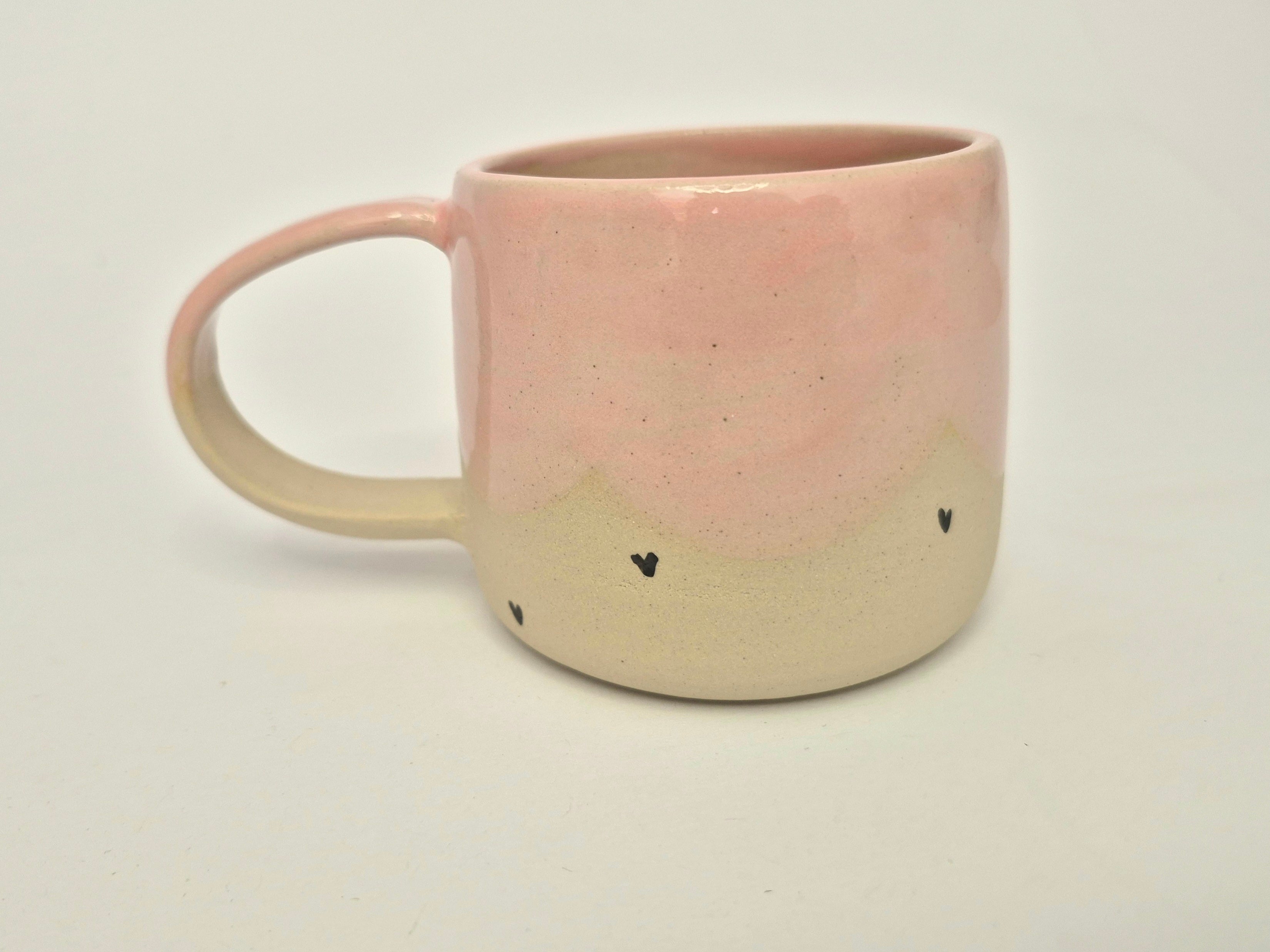 Skodelica M - Pink hearts