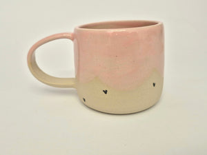Skodelica M - Pink hearts