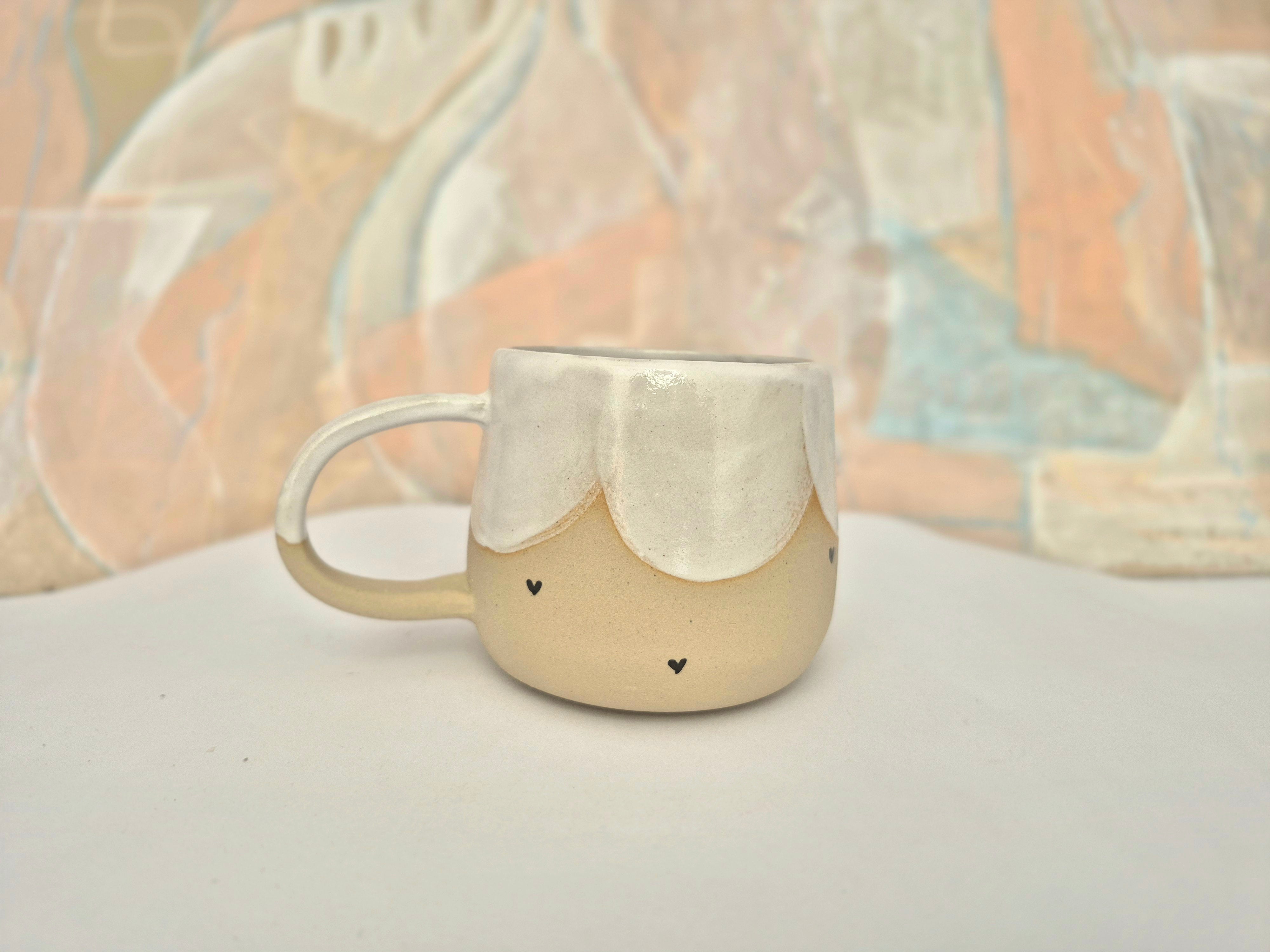 Skodelica L+ - White hearts