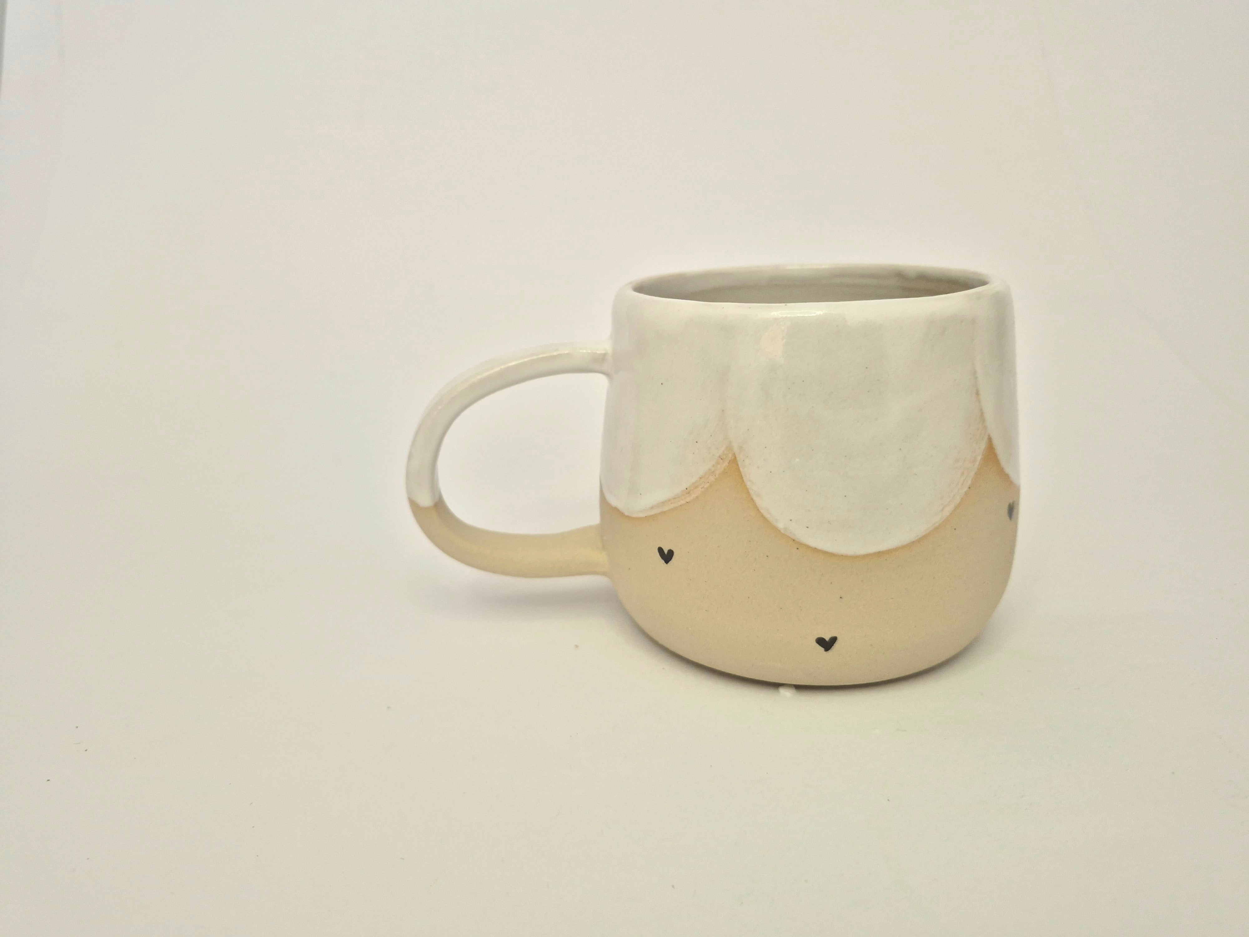 Skodelica L+ - White hearts