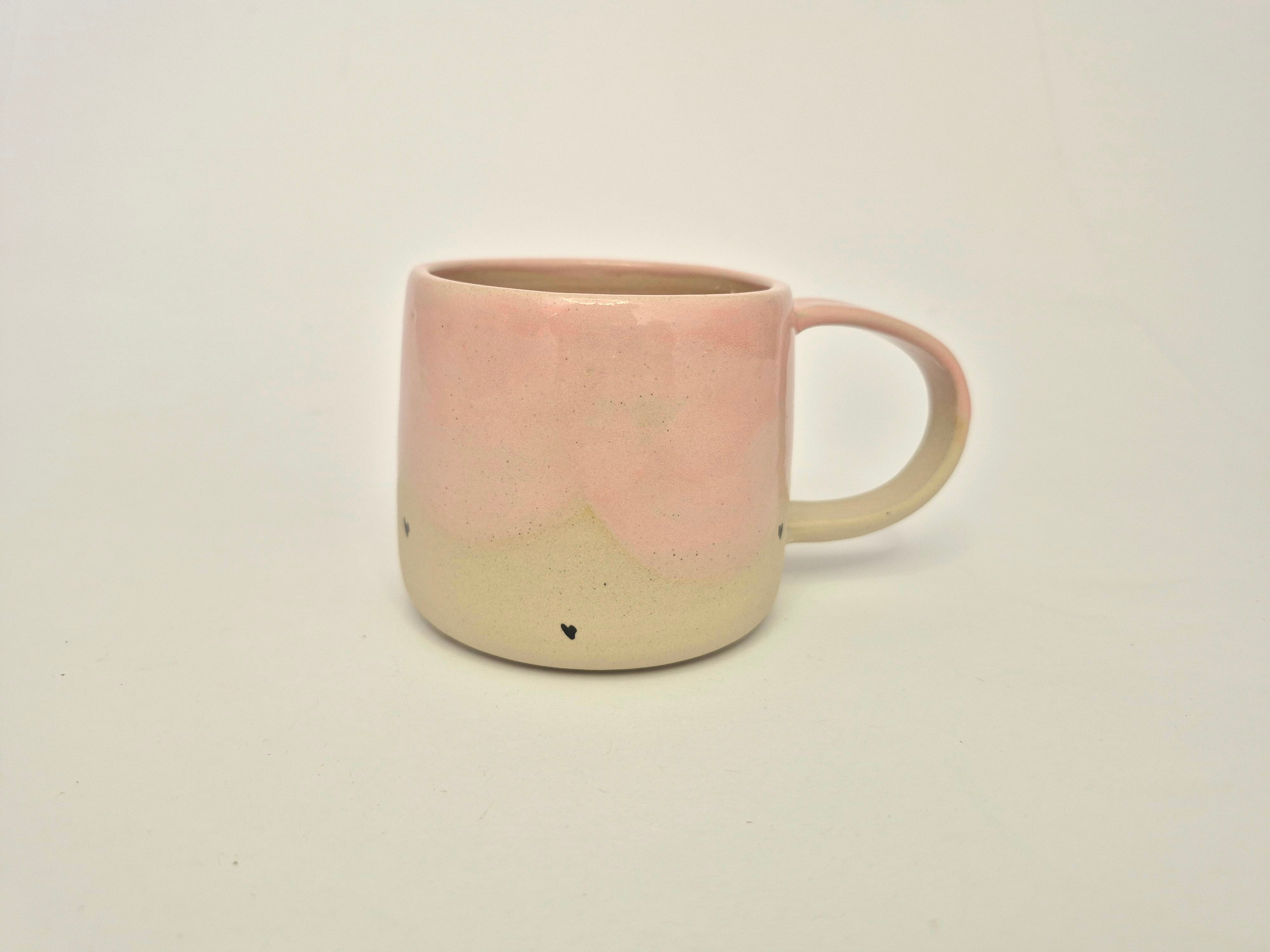 Skodelica M - Pink hearts
