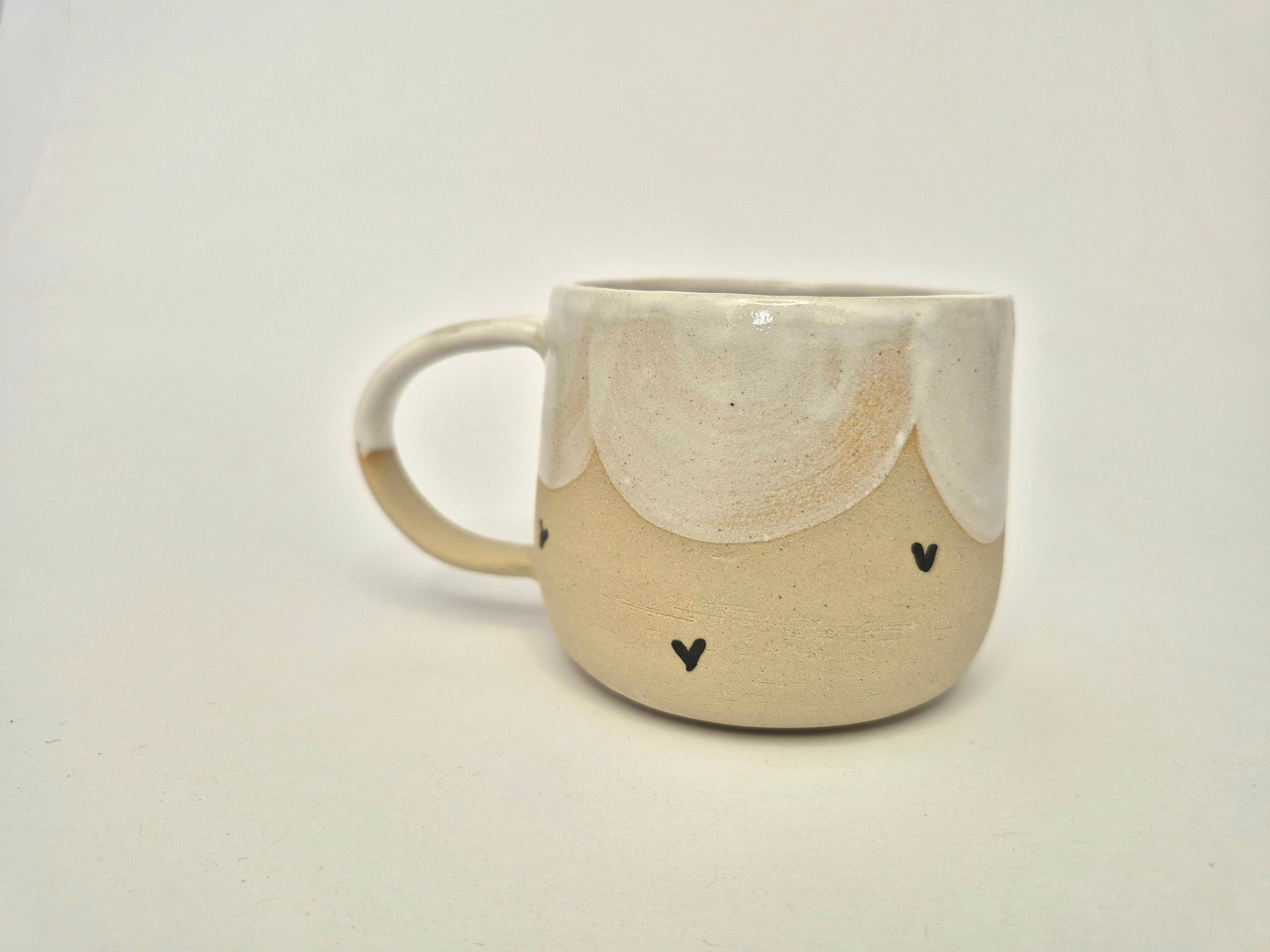 Skodelica S - White hearts