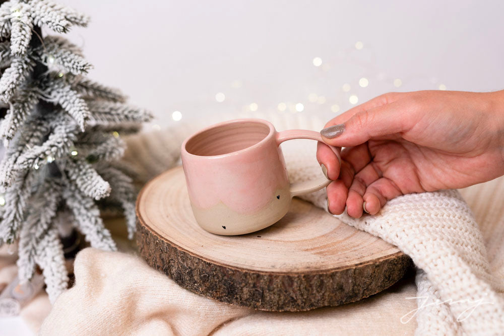 Skodelica M - Pink hearts