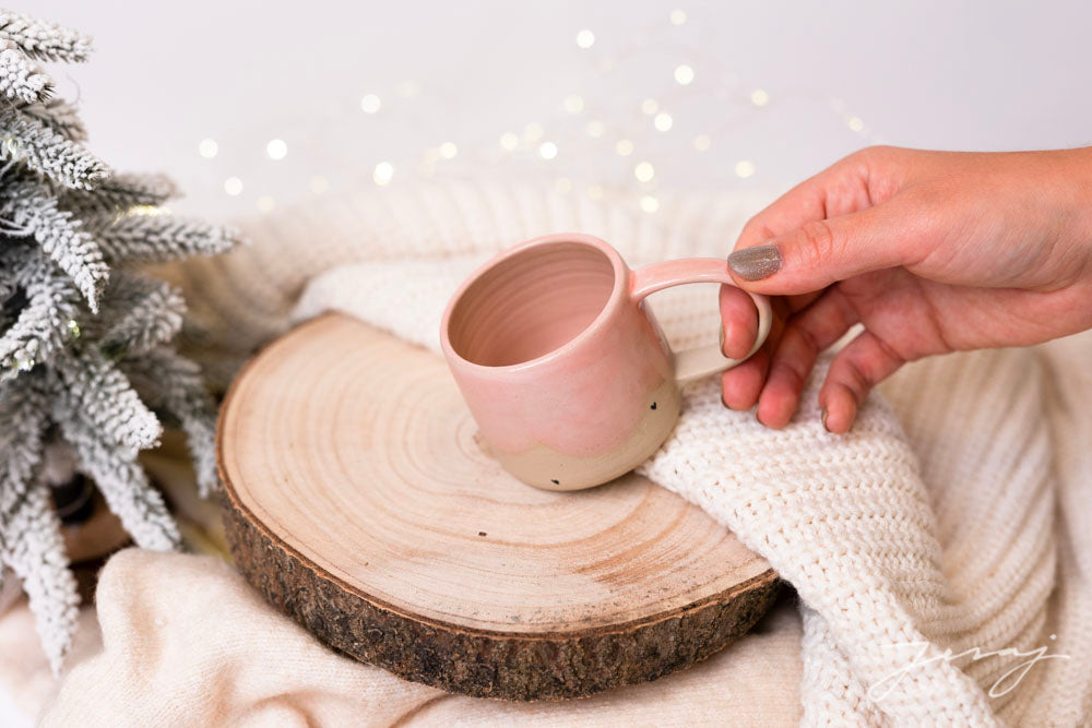 Skodelica M - Pink hearts