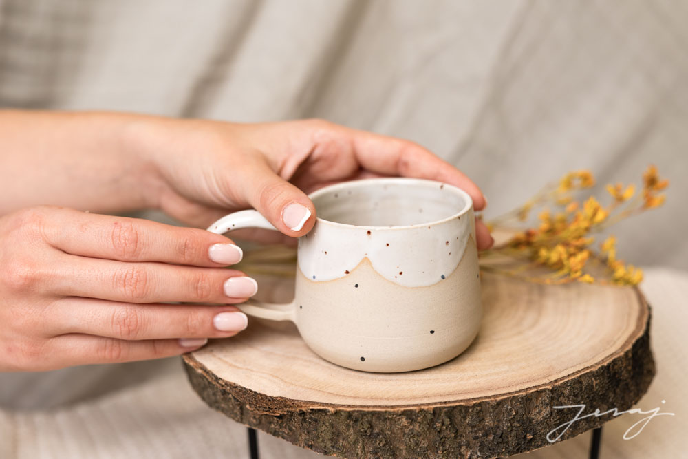 Skodelica M/L - White sprinkles