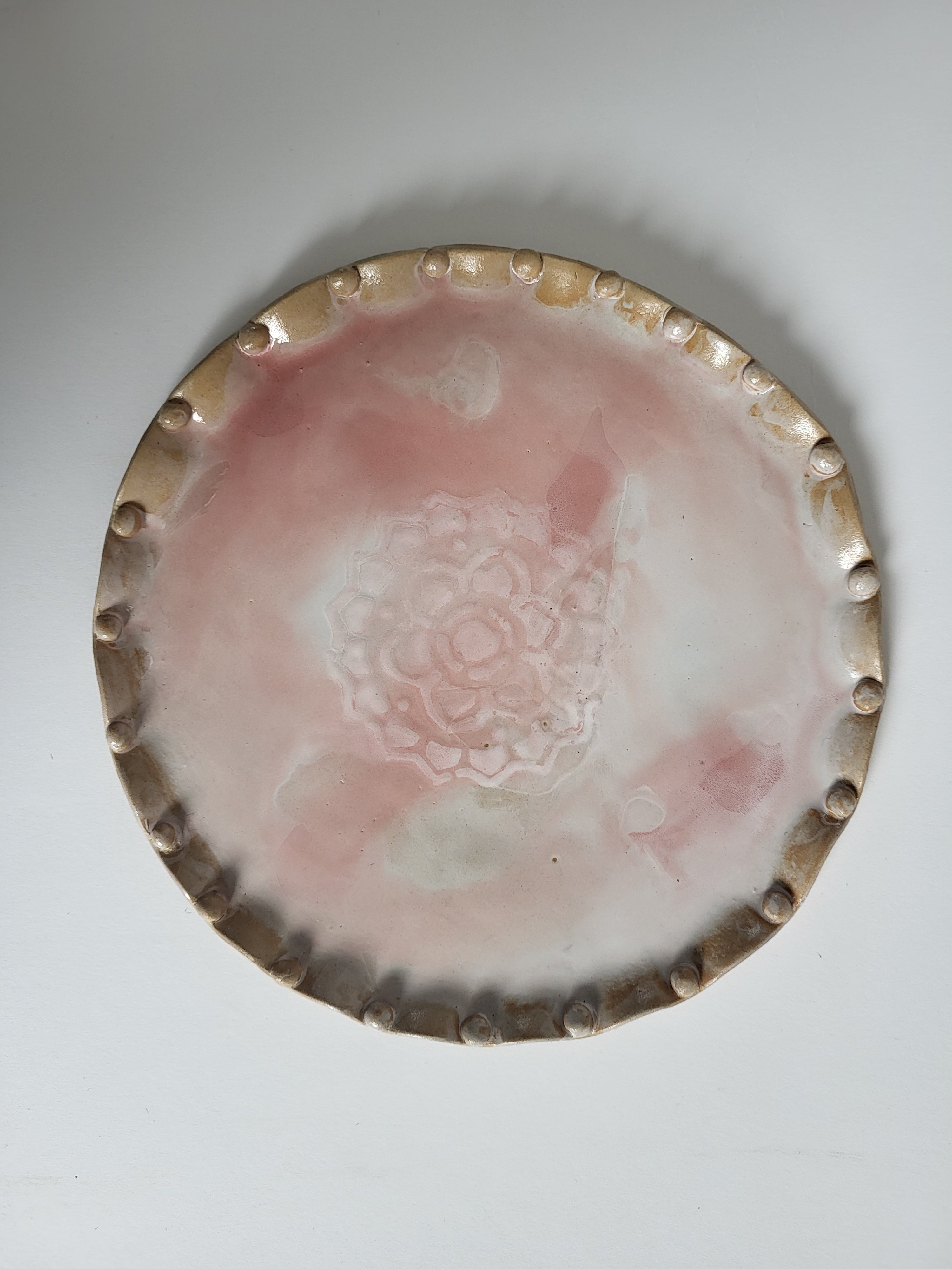 Krožnik - White mandala